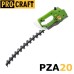 Храсторез акумулаторен / ножица за жив плет PROCRAFT PZA20, 20V, 300мм, 1200-1600 об/мин.