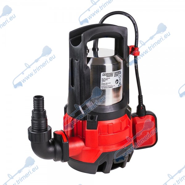 Потопяема помпа за мръсна вода 1",  1100W, напор 9 м, RAIDER RD-WP62