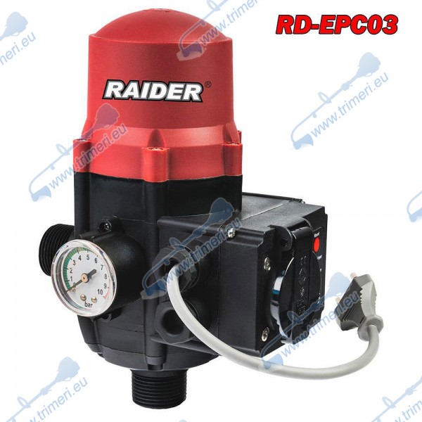 Пресостат за водни помпи, електронен, регулируем, RAIDER RD-EPC03, 2200W, 1", 2.5 bar