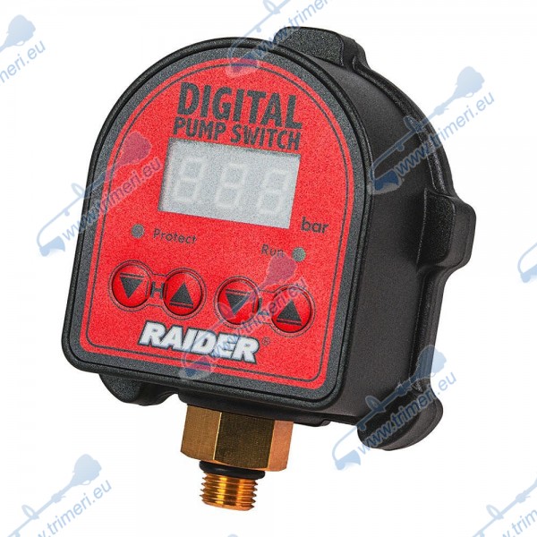 Пресостат за водни помпи, електронен, 1500W, 1/4", 10 bar, RAIDER RD-EPC06