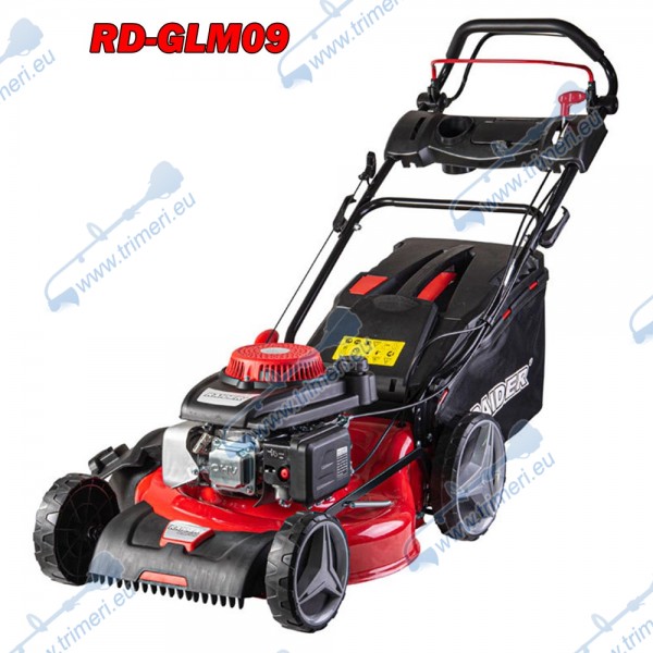 Бензинова самоходна косачка RAIDER RD-GLM09, 4.3 к.с., 51 см, 25-75 мм, 65 л