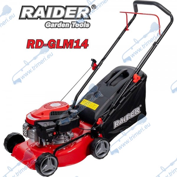 Бензинова косачка RAIDER RD-GLM14, 2.7 к.с., 127 куб.см, 40 см, 40 л кош