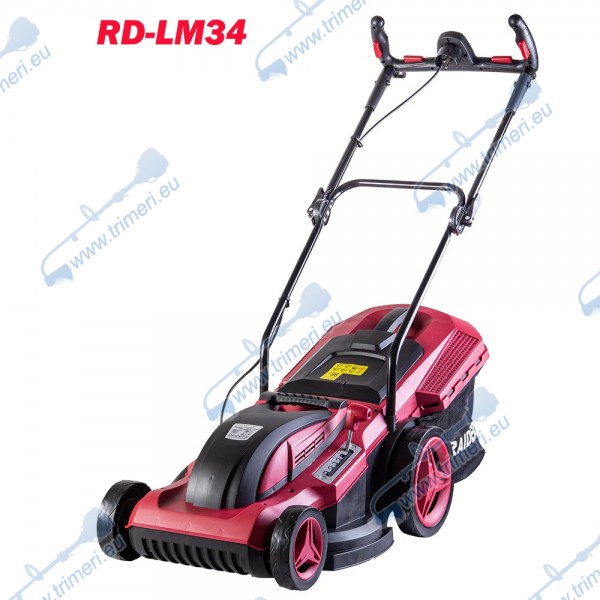 Електрическа косачка RAIDER RD-LM34, 2000W, 43 см, 50 л кош