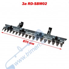Нож за палцова косачка RAIDER RD-SBM02, 87 см, 18 зъба