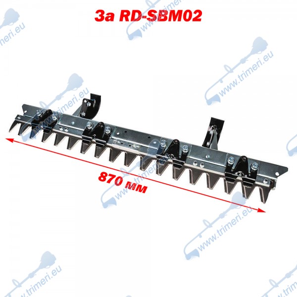Нож за палцова косачка RAIDER RD-SBM02, 87 см, 18 зъба