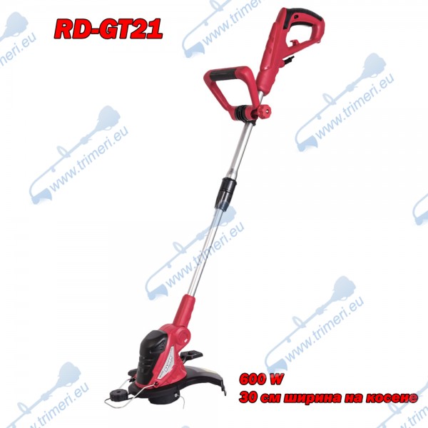 Електрически тример / коса RAIDER RD-GT21, 600W, 30 см, с телескопична дръжка 18 см