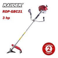 Моторна коса / бензинов тример с нож и корда, 54см3, 3 к.с., RAIDER RDP-GBC21
