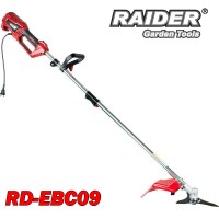 Тример електрически RAIDER RD-EBC09, 1200W, с нож и корда, сгъваем прът, 38 см ширина на косене