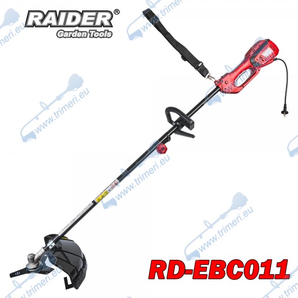 Тример електрически RAIDER RD-EBC011, 1200W, с нож и корда, сгъваем прът, 42 см ширина на косене