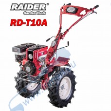 Мотоблок бензинов 13 к.с. RAIDER RD-T10A, чугунен редуктор, 3 скорости, силоотводен вал, с гуми 6x12