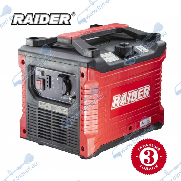 Генератор за ток инверторен бензинов RAIDER RD-GG11, 1kW, 53.5 см³, 4-тактов
