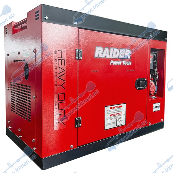 Генератор за ток дизелов 10kW, 230V / 380V, ел. стартер, с ATS табло за автоматичен старт / стоп, RAIDER RD-GG15