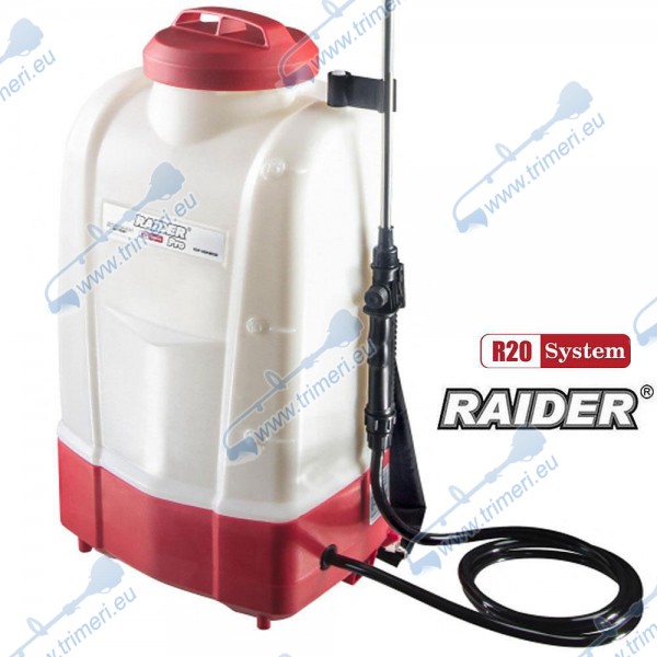 Акумулаторна пръскачка 15л.,телескопичен удължител, к-т дюзи,  R20 RAIDER RDP-SBKMD20 Solo 