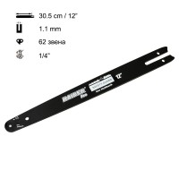 Шина за резачка 30.5 см / 12", 1/4" стъпка, 1.1 мм, за RAIDER RDP-GXBCS20