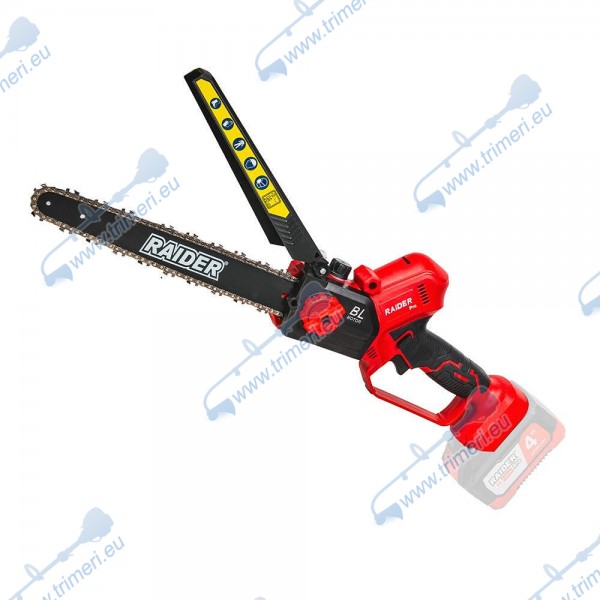 Мини акумулаторна резачка за клони 20V, RAIDER RDP-RBCS20 Solo, 25.4 см шина, 1/4" верига