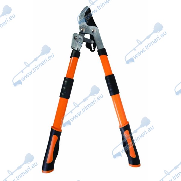 Телескопична ножица за клони, усилващ механизъм,  650-910мм. TopGarden 389913