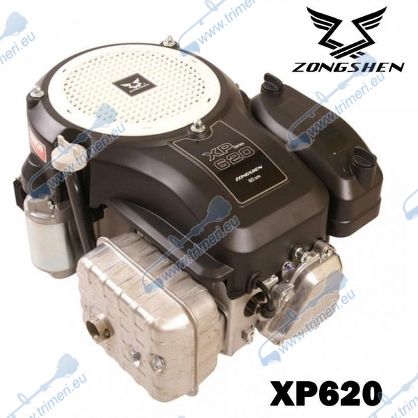 Бензинов двигател Zongshen XP620, 17.6 к.с., 622 куб.см, 4-тактов, вертикален вал 25.4x87 мм с шпонка