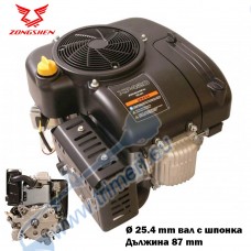 Бензинов двигател Zongshen XP420, 11.5 к.с., 420 cc, 4-тактов, вертикален вал 25.4x87 мм, ел. старт