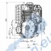 Бензинов двигател Zongshen XP380A, 11.5 к.с., 380 cc, 4-тактов, вертикален вал 25.4x87 мм, ел. старт
