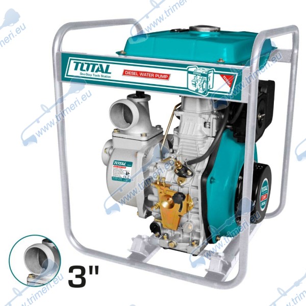 Моторна дизелова помпа 3", 60 м³/ч, 28 м, 4.1 kW, TOTAL TP5301 Industrial