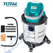 Акумулаторна прахосмукачка за сухо и мокро почистване, 20 V, 20 л., TOTAL TVLI2005E
