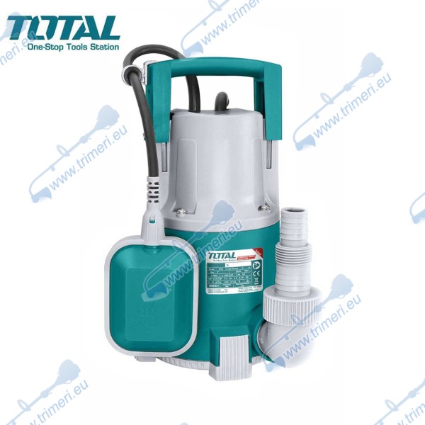 Помпа потопяема за чиста вода TOTAL TWP64001, 400 W, 1"