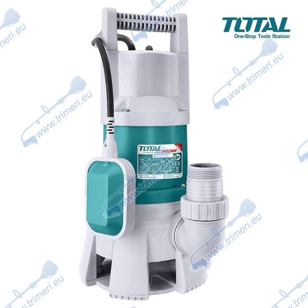Помпа потопяема за мръсна вода TOTAL TWP810001, 1000W, 333 л/мин., 2"