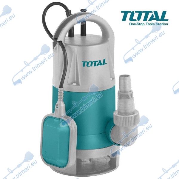 Помпа потопяема за мръсна вода TOTAL TWP87501, 750 W, 1", 216 л/мин