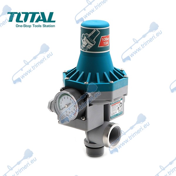 Автоматичен престостат за помпи, 1100 W, 10 Bar, 1" x 1", TOTAL TWPS102