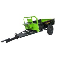 Ремарке за мотофреза ТУНДЖА 400 кг, 1000x850x300 мм - със седалка и спирачка