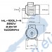 Електрически двигател ТУНДЖА ML100L1-4 2200W, 220V, 1400 об/мин - с вал 24 мм