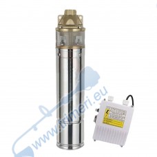 Сондажна помпа за вода турбинна ТУНДЖА ПВСТ-750 750W, 1", 60 м напор, 50 л/мин - с контролно табло