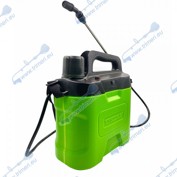 Акумулаторна пръскачка ТУНДЖА 8 л, 5V 2.5Ah Li-ion, 2.5 bar - с метален удължител