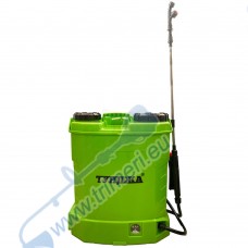 Акумулаторна пръскачка ТУНДЖА 16 л, 12V 8Ah Li-ion, 5.5 bar - с 3 дюзи и телескопичен удължител