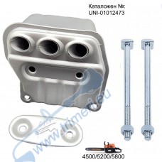 Ауспух за моторна резачка 4500, 5200, 5800, с 3 изпускателни отвора TURBO