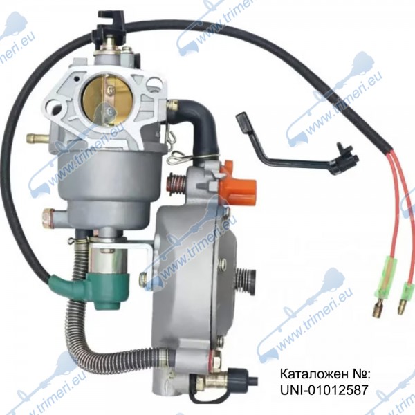Газов карбуратор с изпарител за генератор 5-15 kW, 8-20 HP - GX390 / GX420 / GX460, 188F-194F