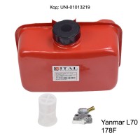 Резервоар за дизелова мотофреза 7 к.с., 178F, Yanmar L70, ITAL, с кранче
