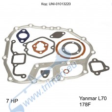 Гарнитури за дизелова мотофреза 7 к.с., Yanmar L70, 178F, пълен к-т