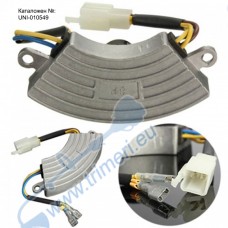 AVR регулатор за монофазен генератор / агрегат, 2-2.5kW, 250V (220F), 6 кабела, алуминиев корпус