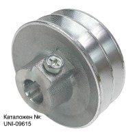 Шайба ремъчна за мотофреза 19x88 мм, двуканална 13 мм, шпонка