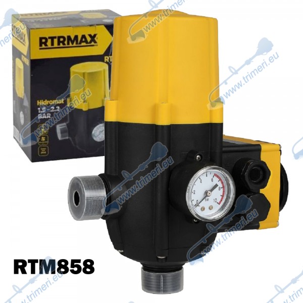 Пресостат с манометър за водна помпа електрониен 1”, 1.5-2.2 bar, RTRMAX RTM858