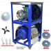 Месомелачка електрическа, чугунена, №32, 1500W, със стойка, колелца, нож, решетки и метален плот, LUXE (010988)