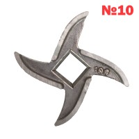 Нож за месомелачка №10, с квадратен отвор 12 мм, неръждаема стомана - INOX, (011046)