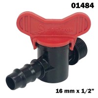 Редуциращо кранче за маркуч за капково напояване 16 мм x 1/2", (01484)
