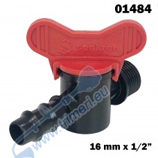 Редуциращо кранче за маркуч за капково напояване 16 мм x 1/2", (01484)