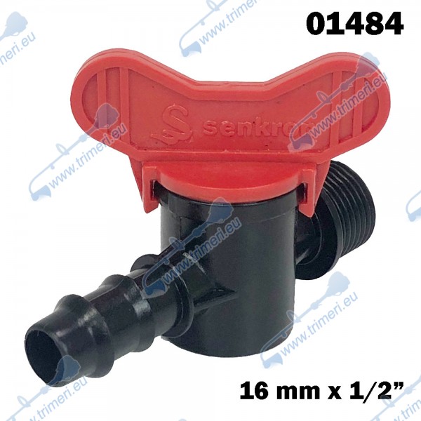 Редуциращо кранче за маркуч за капково напояване 16 мм x 1/2", (01484)