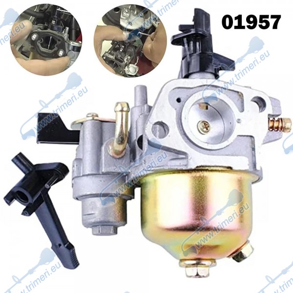 Карбуратор за мотофреза Raider, Gardenia, Тунджа, Ruris и др. 5.5 - 7.5 Hp, 168F / 170F / GX160 / GH200