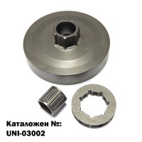 Водещо колело с ринг и иглен лагер за резачка 4500 / 5200 / 5800, 7 зъба 0.325"