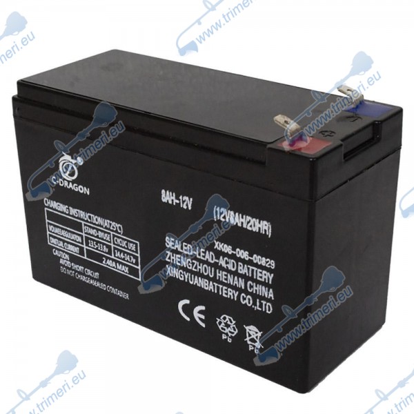 Батерия за акумулаторни пръскачки, 12V, 8Ah, съвместима с всички модели, (07661)