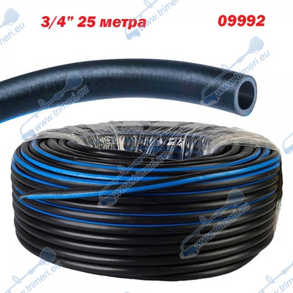 Маркуч градински, термо, 3/4", 25 м, многосезонен с оплетка
